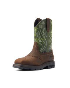 ARIAT 10042541 MEN'S SIERRA SHOCK SHIELD STEEL TOE WORK BOOT, DARK BROWN