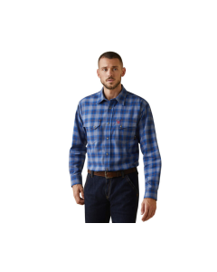 ARIAT 10043745 MENS FR OZ SNAP WORK SHIRT, STONE WASHED