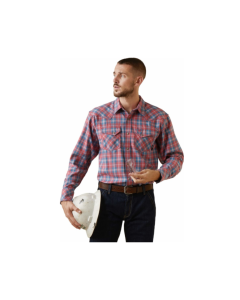 ARIAT 10043747 MENS FR DRAGO TRTRO FIT SNAP LS WORK SHIRT