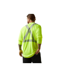 ARIAT 10043823 MENS REBAR HI-VIS ANSI YELLOW LS TEE