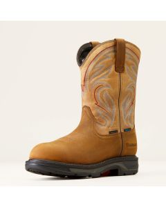 Ariat 10045435 Mens WorkHog XT Waterproof Carbon Toe Pull-On Work Boot
