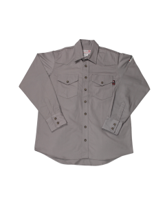 BLUE COLLAR FR BC0201FR-GY MENS 100% COTTON BUTTON FR SHIRT GREY