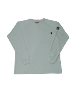 BLUE COLLAR FR BC0204FR-GY MENS 100% COTTON FR CREW NECK GREY