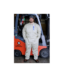 BLUE COLLAR BC0301FR-KH 100% COTTON FR COVERALLS, KHAKI