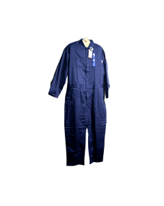 BLUE COLLAR BC0301FR-NV 100% COTTON FR COVERALLS, NAVY