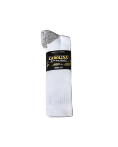 CAROLINA CA512S WORK BOOT SOCKS 2-PACK, WHITE