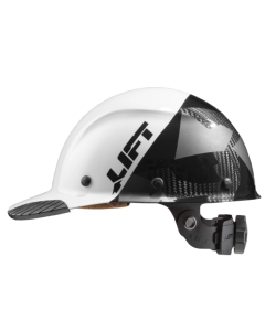 LIFT SAFETY HDF50C-20CK DAX CARBON FIBER FULL BRIM 50 WHITE/BLACK