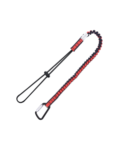 KSTRONG DL100021 KAPTOR ELASTICATED SINGLE LEG TOOL LANYARD W/ DRAWSTRING CORD & CARABINER