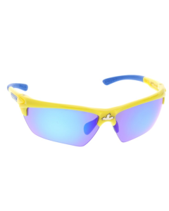 MCR DM1348B DOMINATOR DM3 YELLOW FRAME BLUE LENS Z87 SAFETY GLASSES