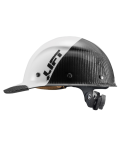 LIFT SAFETY HDC50C-19WC DAX CARBON FIBER CAP BRIM 50 WHITE/BLACK