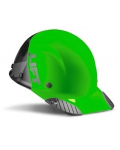 LIFT SAFETY HDC50C-20GC CARBON FIBER CAP 50-50 LIME GREEN/BLACK