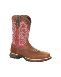 DURANGO DRD0220 WOMENS 10" LADY REBEL WATERPROOF COMPOSITE TOE PULL ON WORK BOOTS