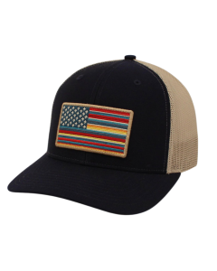 M & F A30002003 ARIAT NAVY USA FLAG PATCH CAP