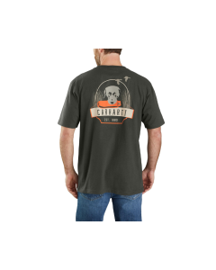 CARHARTT 105184 MENS LOOSE FIT HEAVYWEIGHT SS DOG GRAPHIC T-SHIRT