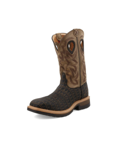 TWISTED-X MLCA003 MENS 12" ALLOY TOE LITE WESTERN PULL ON WORK BOOTS