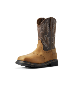 ARIAT 10010134 MENS SIERRA WIDE SQUARE TOE PULL ON WORK BOOTS