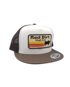 RED DIRT HAT CO RDHC270 PANCHO BALL CAP, BRWN/WH/WH