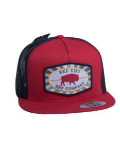 RED DIRT HAT CO RDHC117 BEACHNUT HAT, RED/BLK