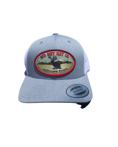RED DIRT HAT CO RDHC129 JACKALOPE, HEATHER GREY/WHITE