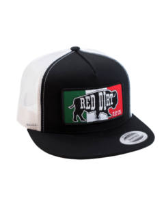 RED DIRT HAT CO RDHC218 EL ORIGINAL, BLACK/WHITE