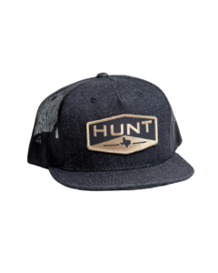 RED DIRT HAT CO RDHC37 HUNT TEXAS, HEATHER BLK/ BLACK