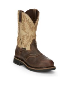 Se4661 Justin Mens 11" Stampede Superintendent Steel Toe Work Boots