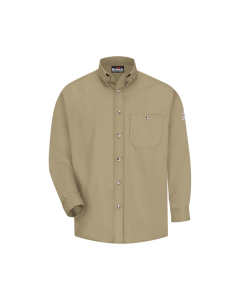 BULWARK SEG6KH MENS FR DRESS SHIRT EXCEL 5.25OZ KHAKI