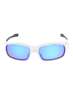 MCR SR128B SWAGGER SR1 WHITE FRAME BLUE LENS Z87 SAFETY GLASSES