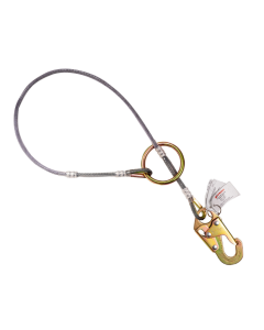 KSTRONG UFA710004 4FT WIRE ANCHOR SLING WITH SNAP HOOK AND LARGE O-RING (ANSI)