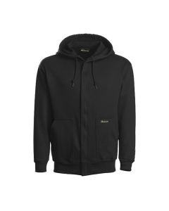 WORKRITE 3971BK FR HOODED SWEATSHIRT W/ZIPPER BLACK